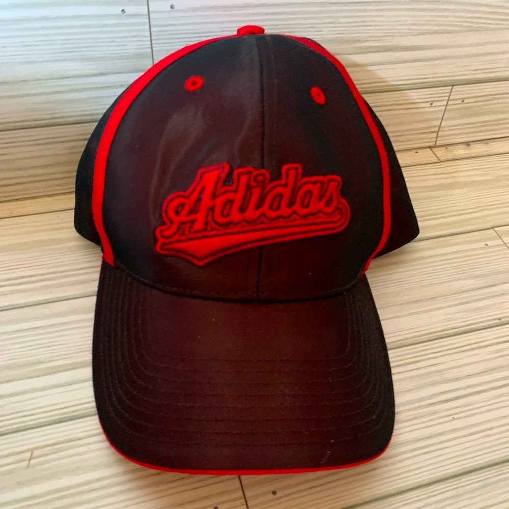 Adidas Black and Red Cap